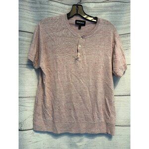 Bonobos Mens Italian Linen Henley Slim Size L